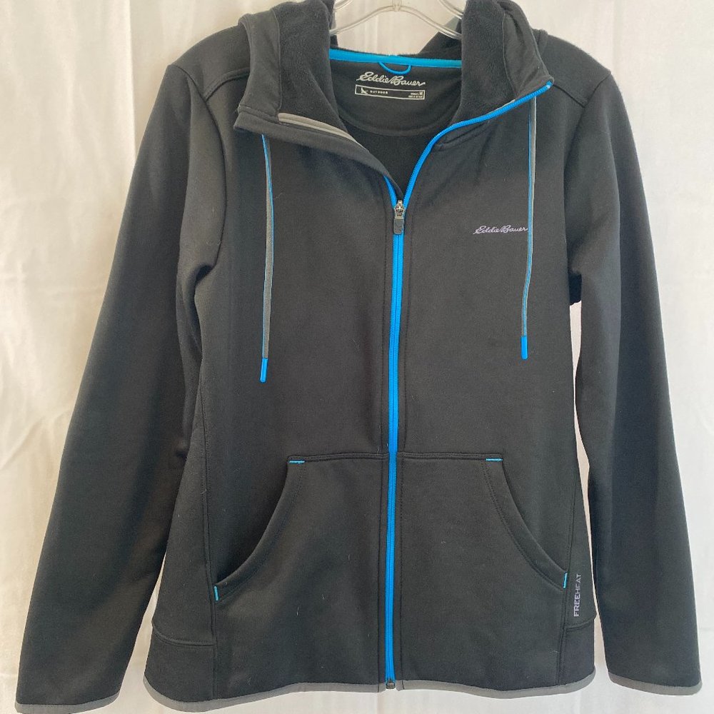 SOLD Eddie Bauer Outdoor Black Hoodie Jacket NWOT Women's Size Medium - Picture 6 of 13